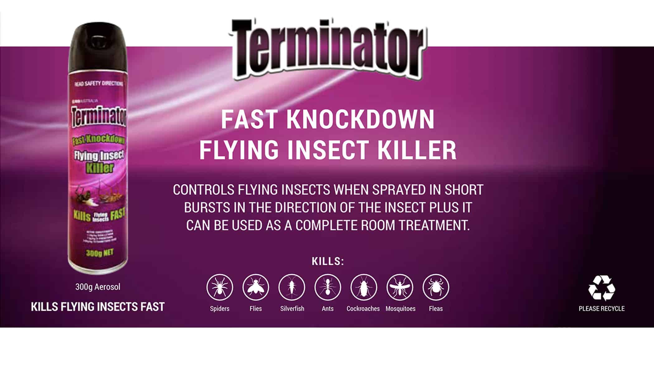 Rid Terminator Flying Insect Killer 300g Multifors