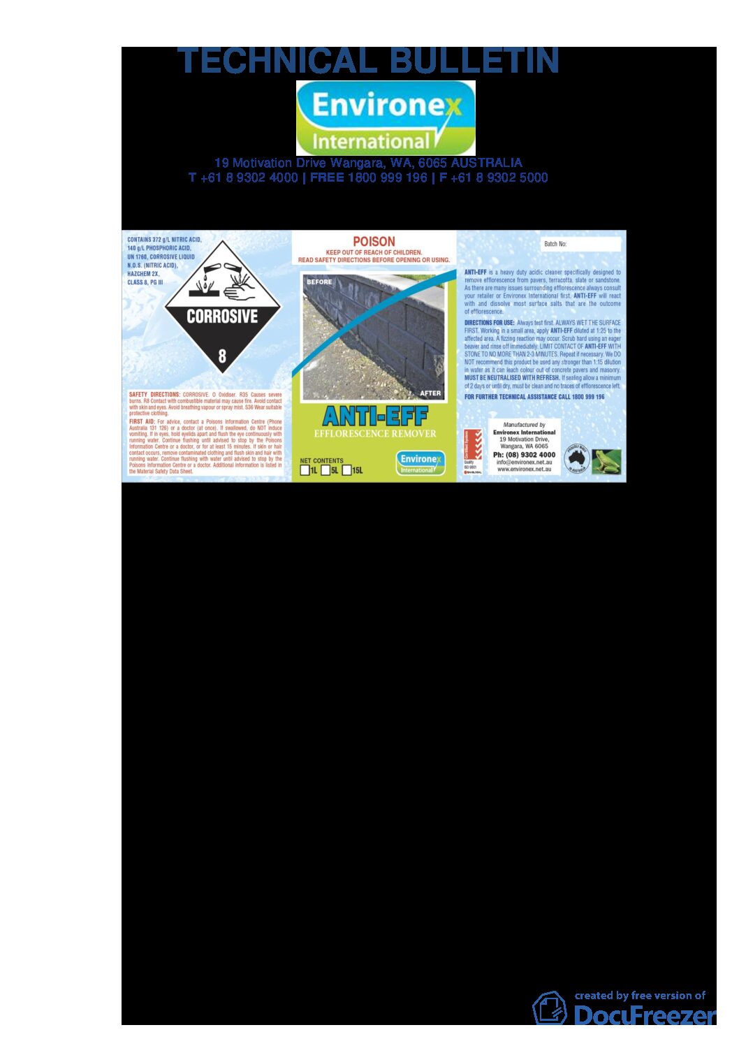 Technical Specifications