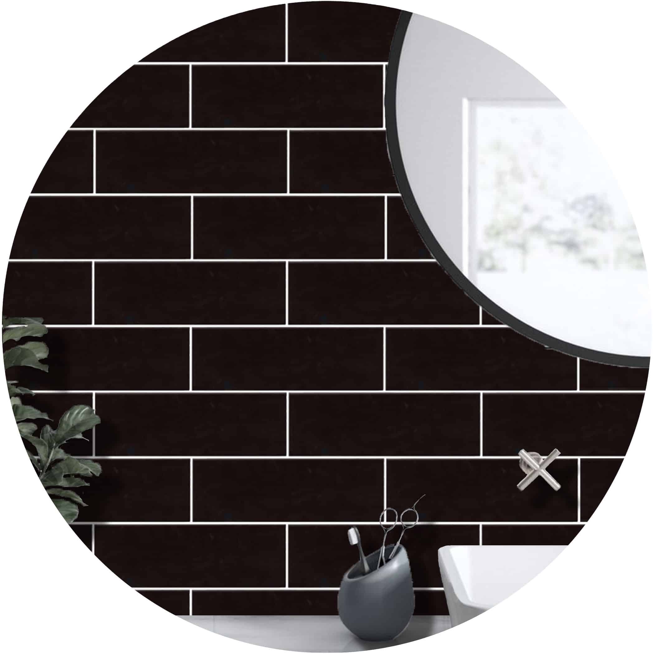 New York Black Subway Tile - Gallery Image