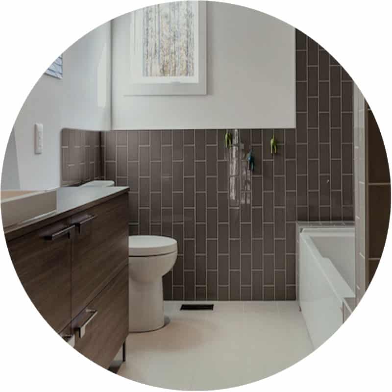 New Delhi Mocha Subway Tile - Gallery Image