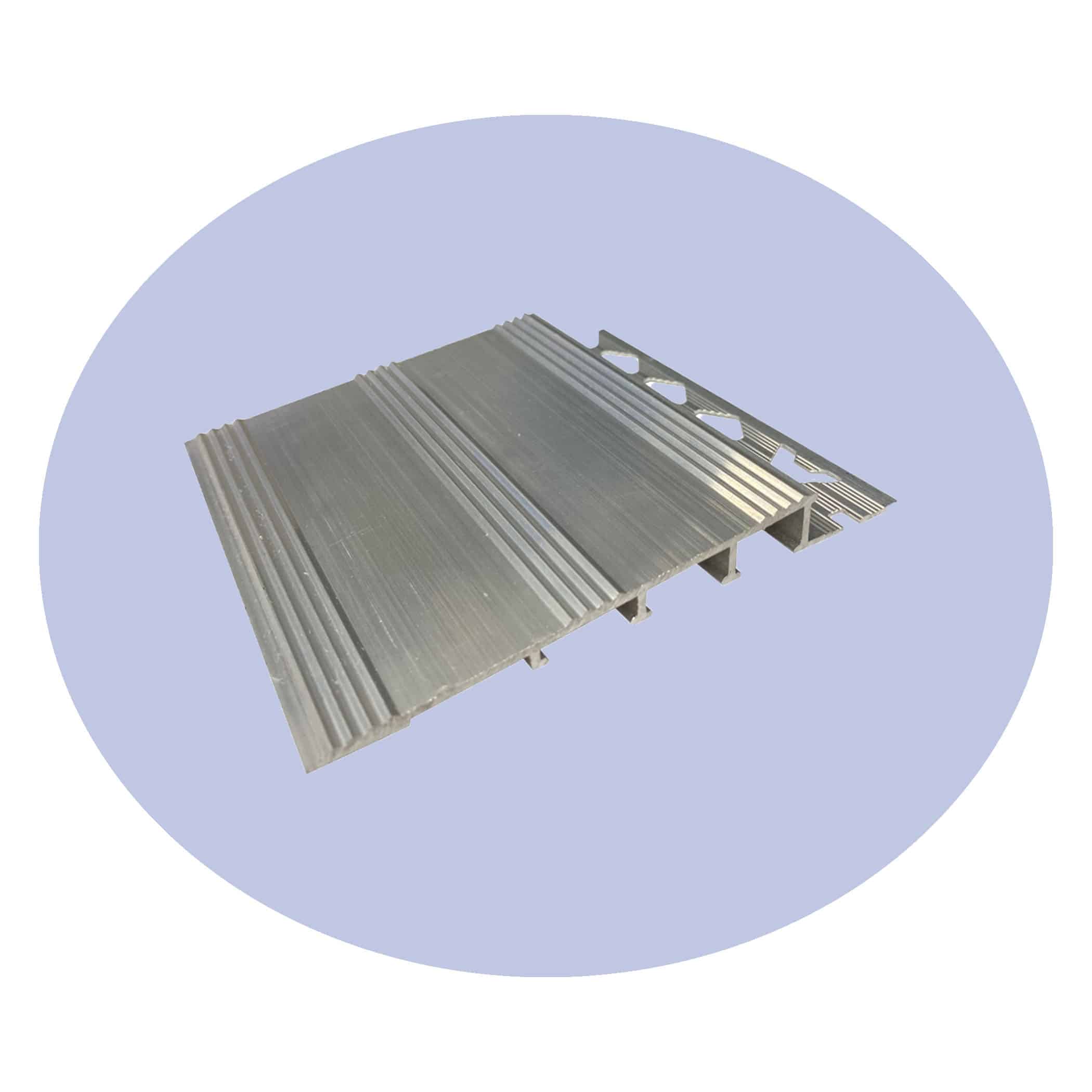 Aluminium Transition Ramp - 10 x 90mm Mill Finish Variation Image