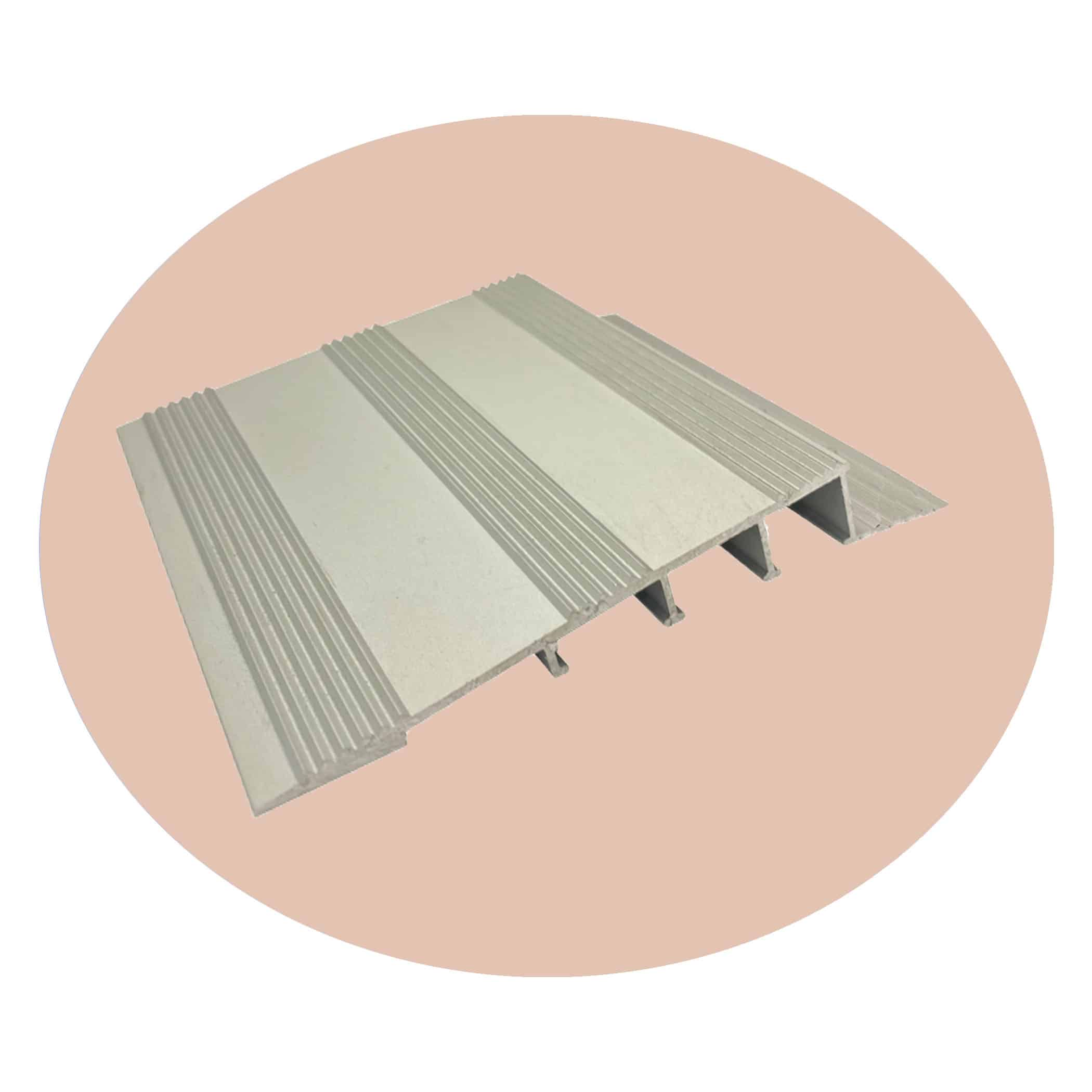 Aluminium Transition Ramp - 12 x 110mm Matt Silver Variation Image