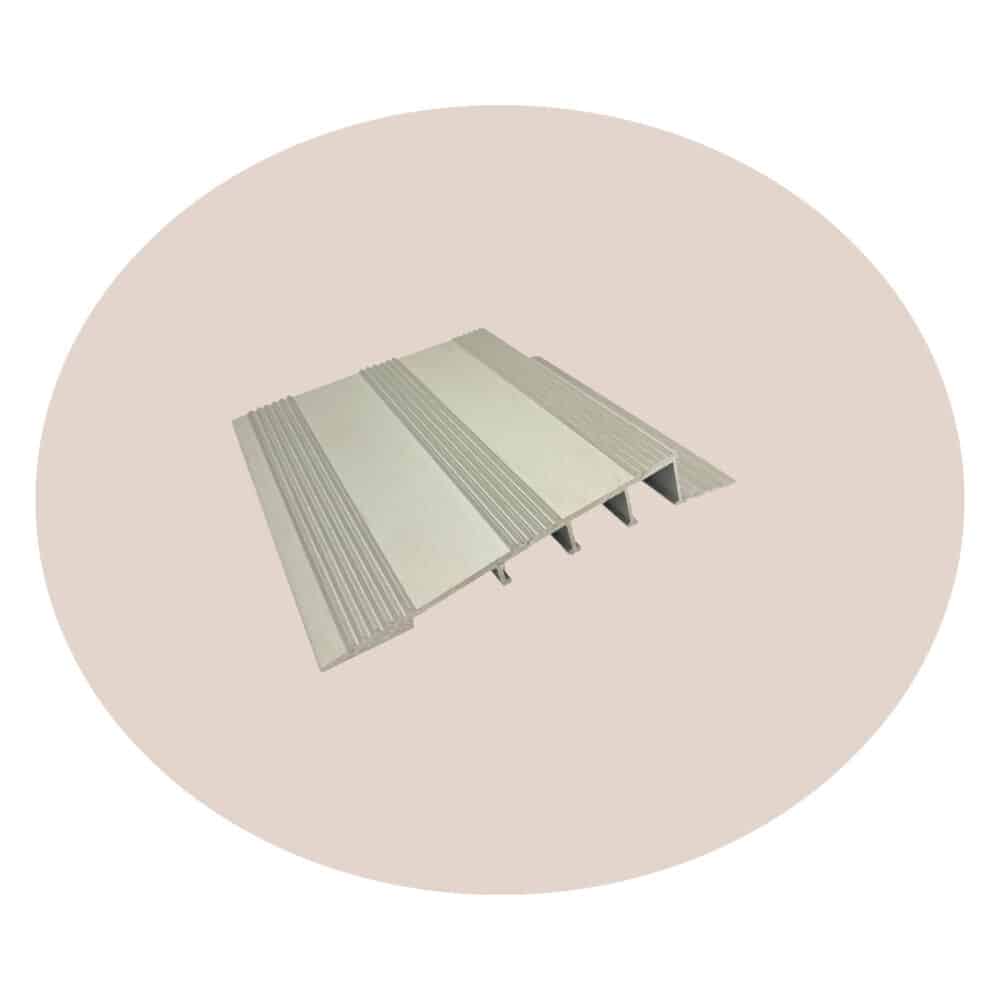 Aluminium Transition Ramp - 8 x 74mm Matt Silver Variation Image