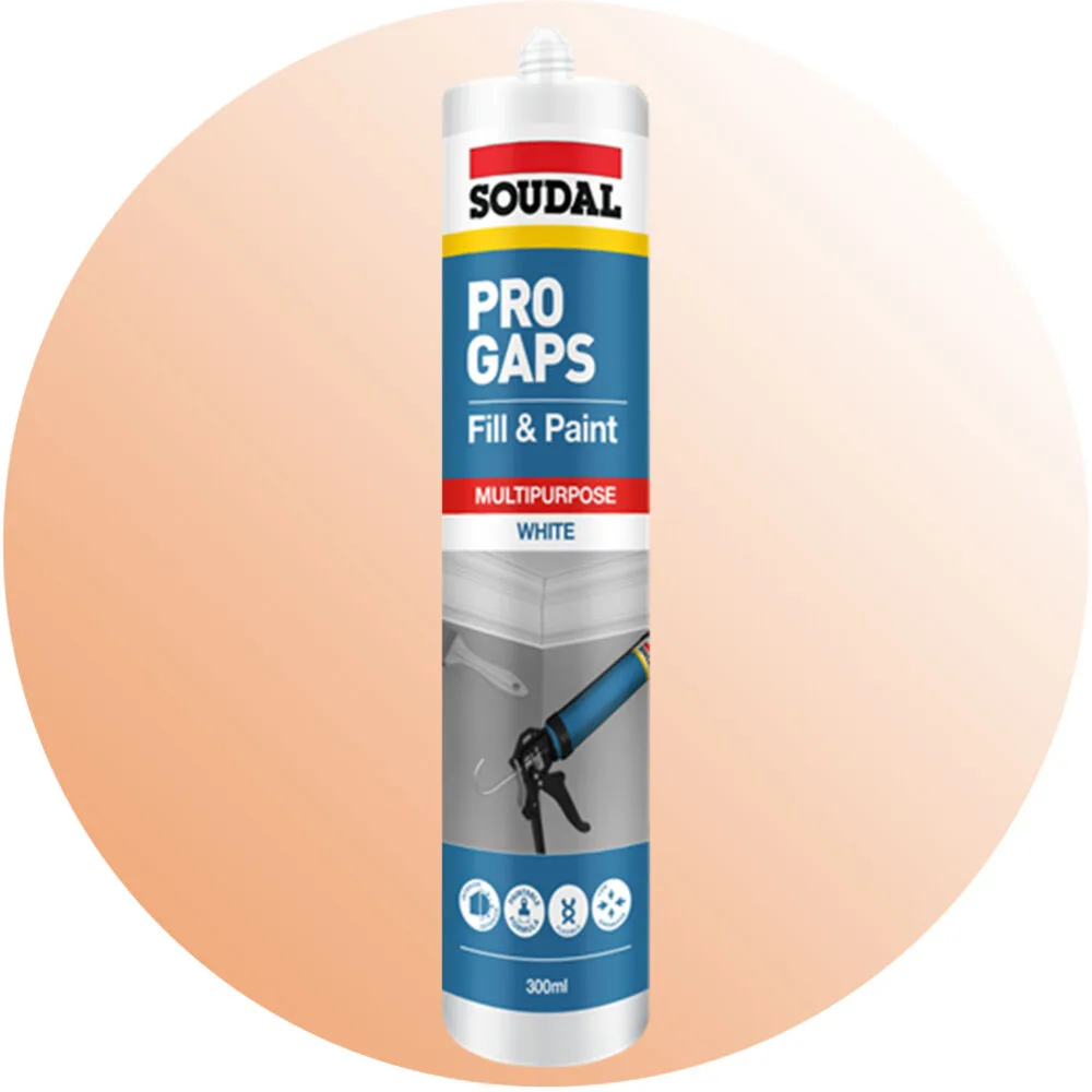 Soudal Pro Gaps Fill and Paint Gap Filler - Product Image