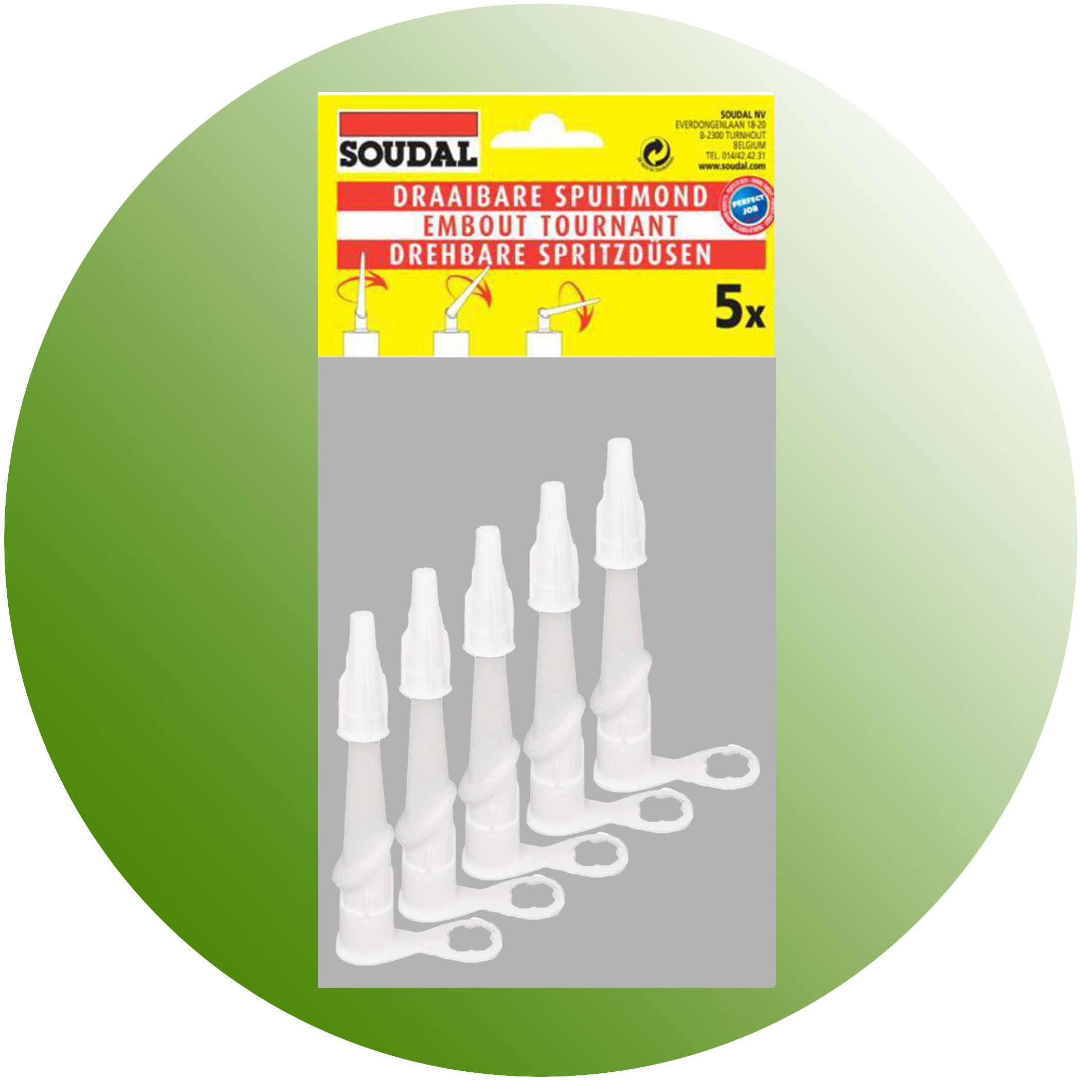 Soudal Swivelling Nozzle with Cap - Product Image