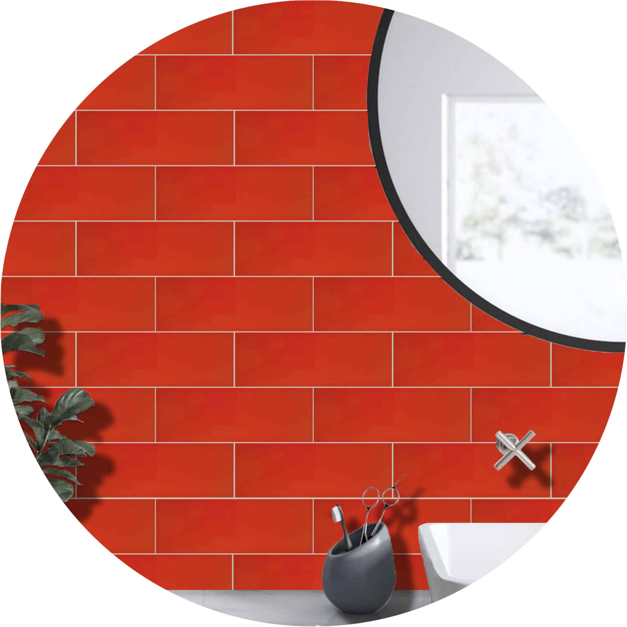 Moscow Red Subway Tile - Product Image