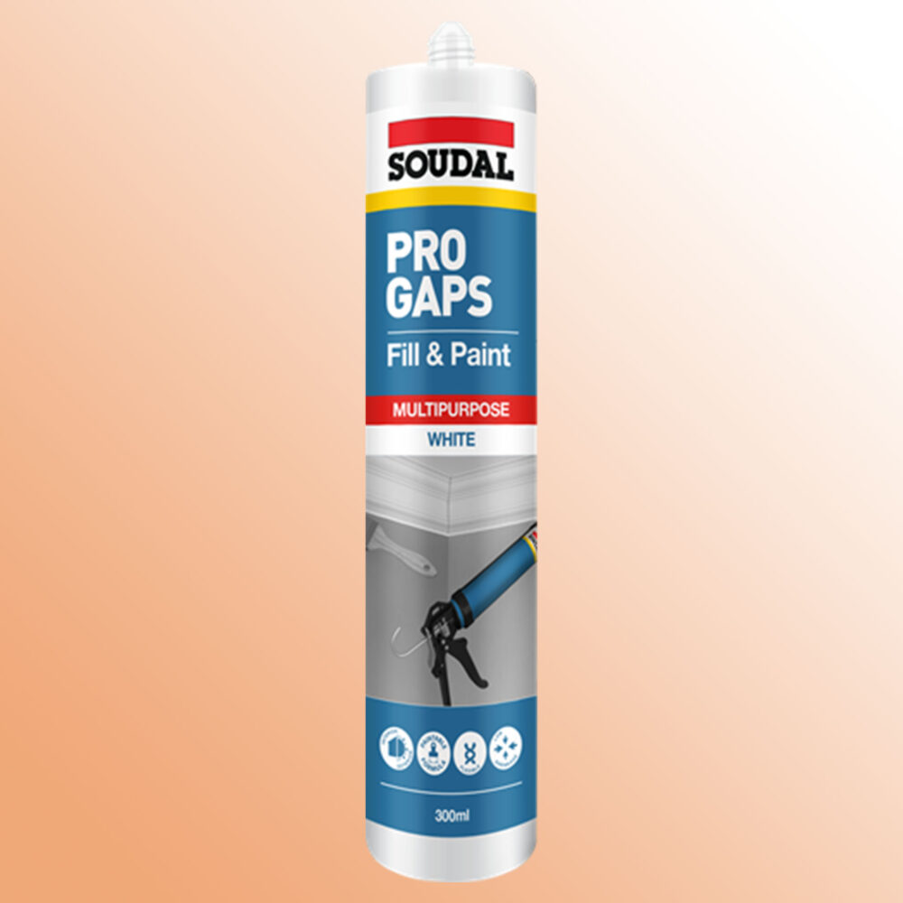 Soudal Pro Gaps Fill and Paint Multipurpose Gap Filler - Product Image