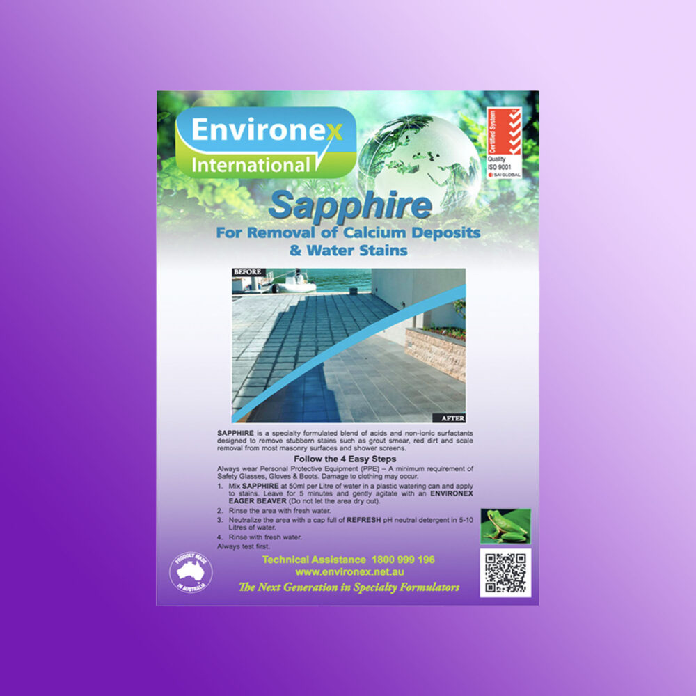 Environex Sapphire Cleaner - Gallery Image