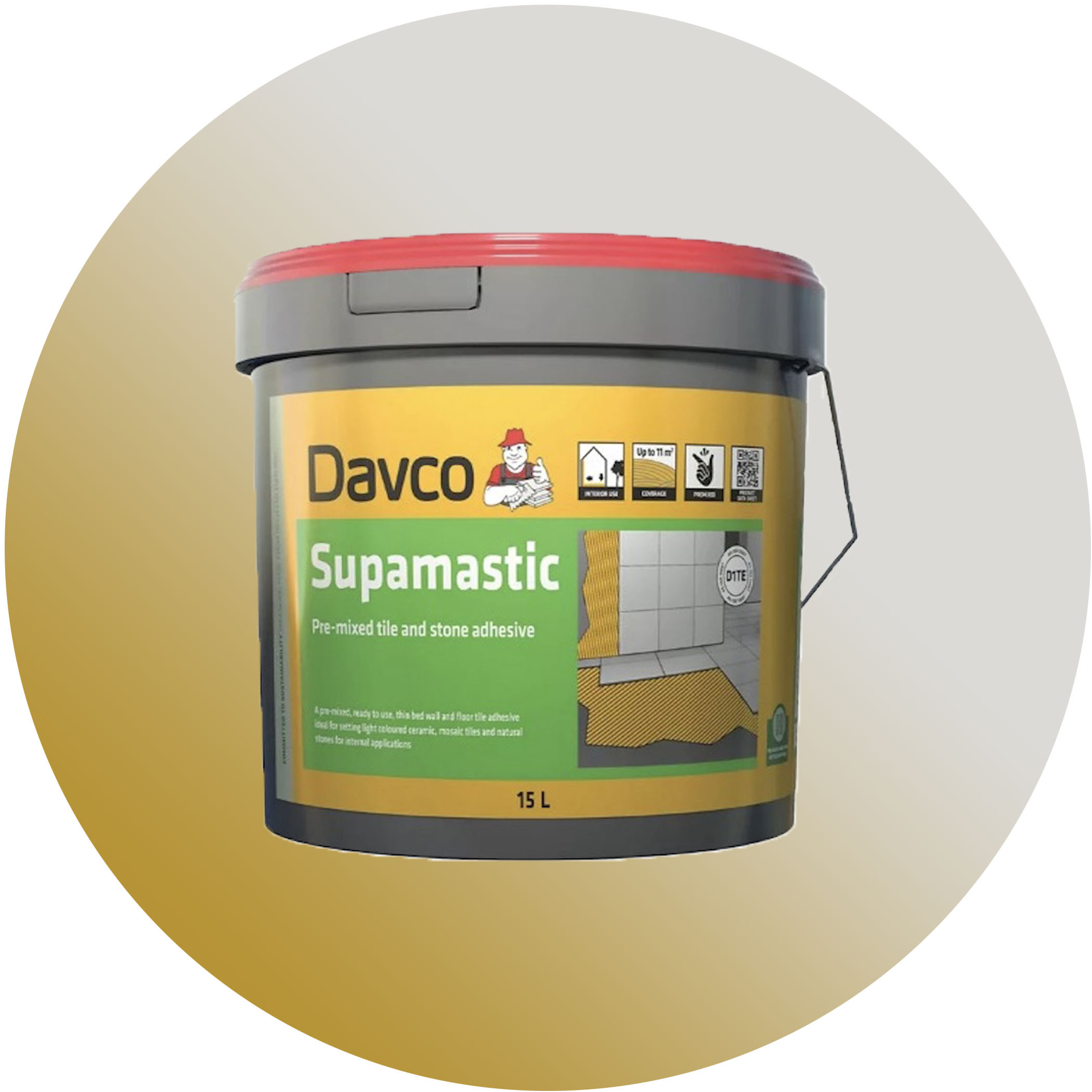 Davco Supamastic Premixed Tile and Stone Adhesive - 15L Variation Image