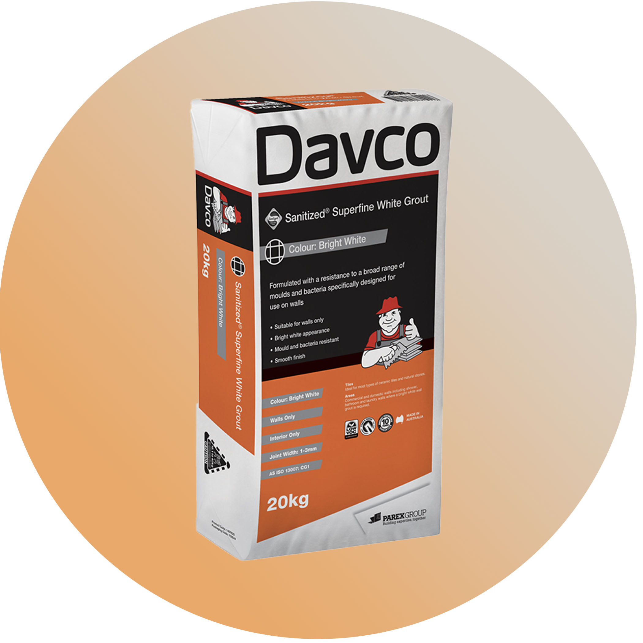 Davco Superfine White Grout - 20kg Variation Image