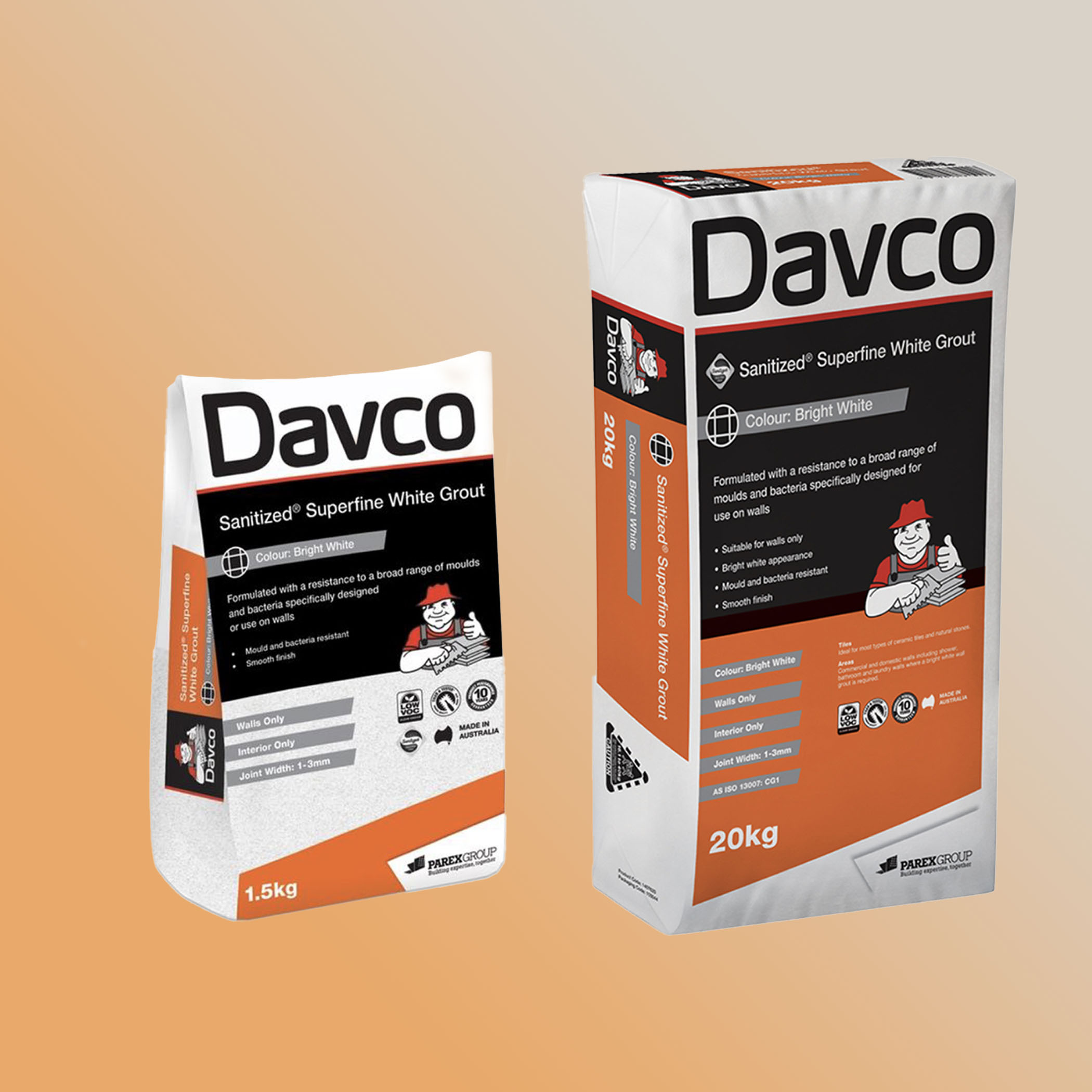 Davco Superfine White Grout - Product Image