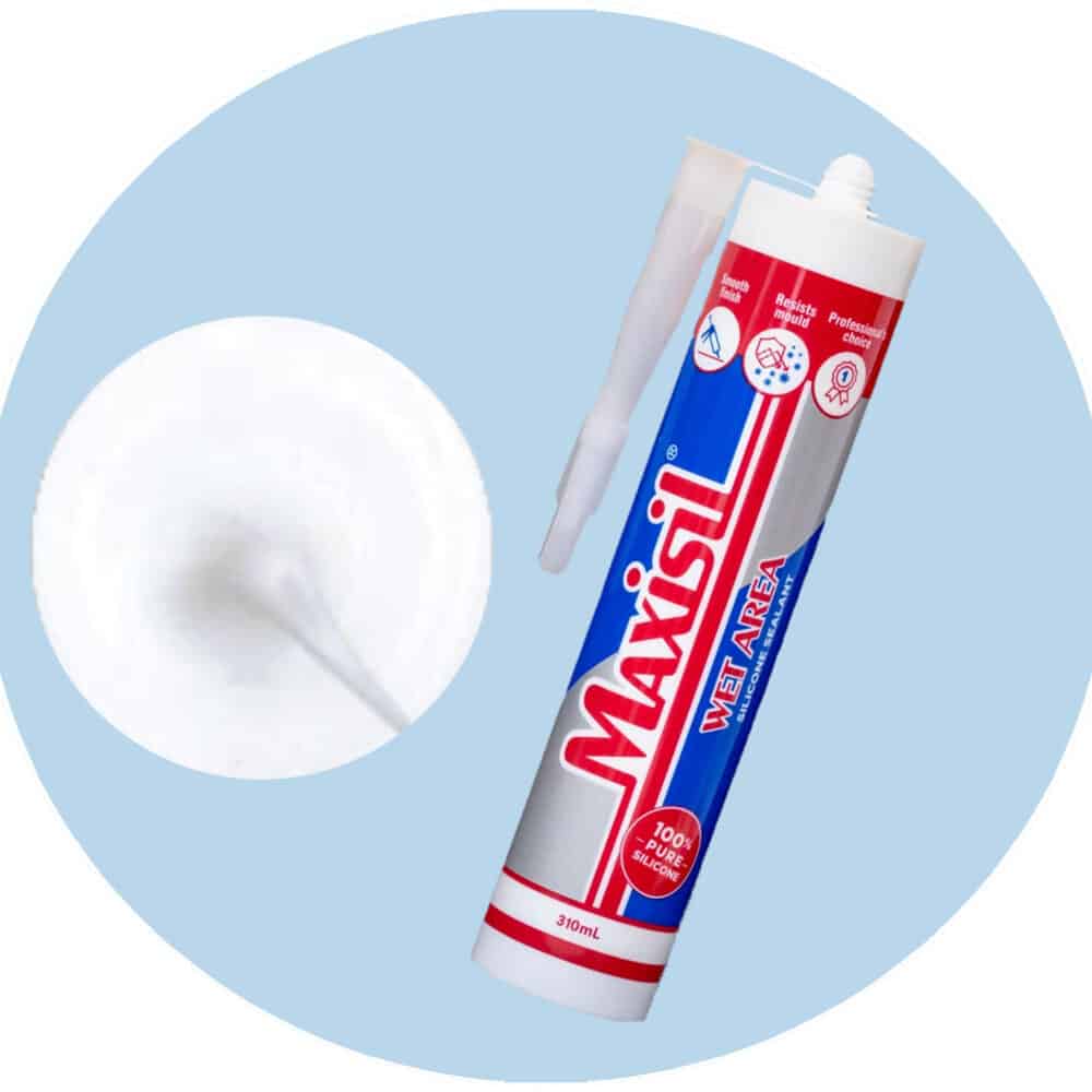 Maxisil A Wet Area Silicone Sealant - A80 Matt White - Single Item Variation