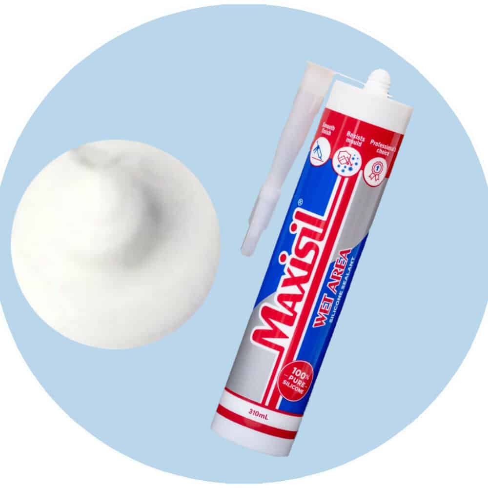 Maxisil A Wet Area Silicone Sealant - A46 Snow White - Single Item Variation