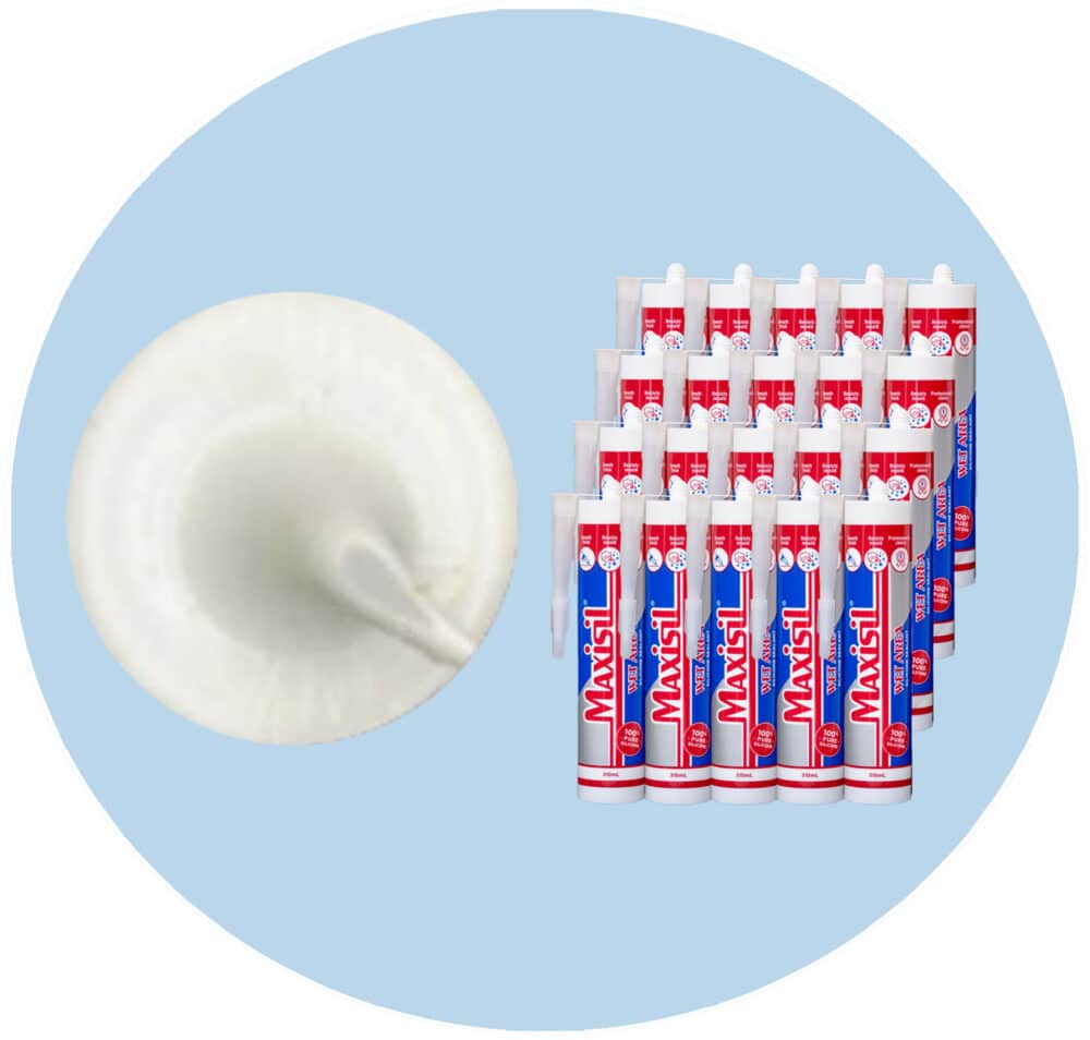 Maxisil A Wet Area Silicone Sealant - A3 Off White - Box of 20 Variation