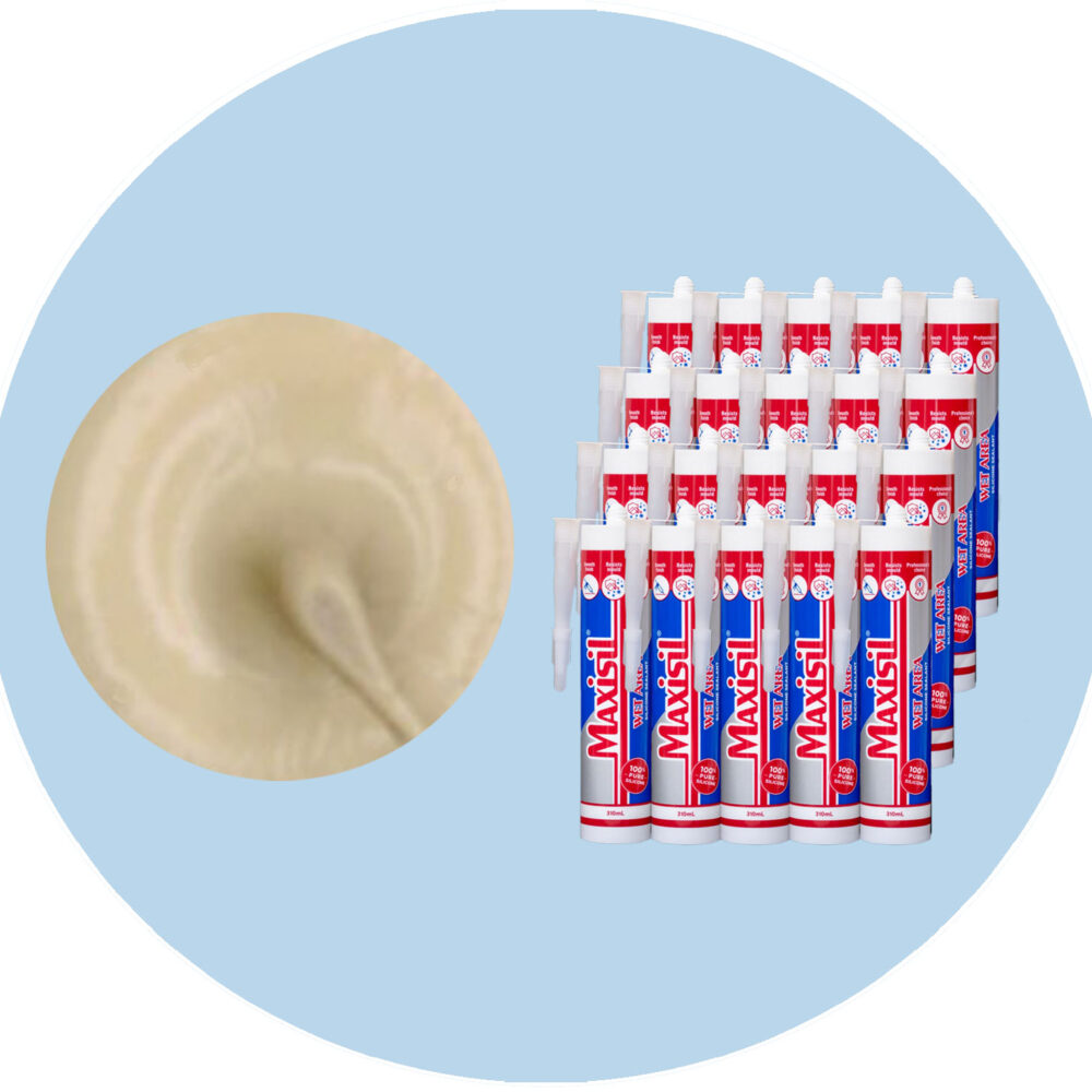Maxisil A Wet Area Silicone Sealant - A21 Sand - Box of 20 Variation