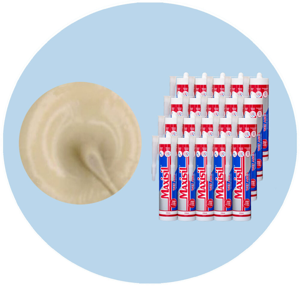 Maxisil A Wet Area Silicone Sealant - A21 Sand - Box of 20 Variation