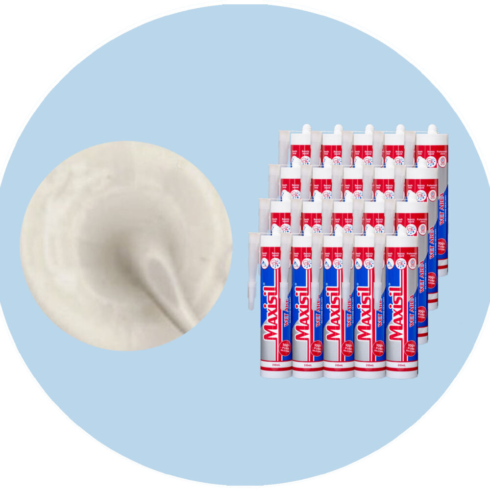 Maxisil A Wet Area Silicone Sealant - A19 Ivory - Box of 20 Variation