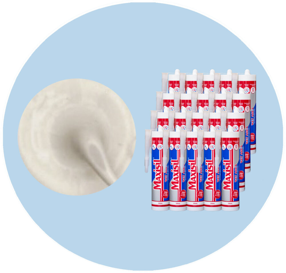 Maxisil A Wet Area Silicone Sealant - A19 Ivory - Box of 20 Variation