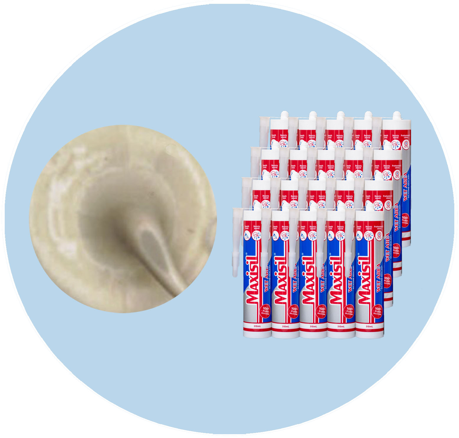 Maxisil A Wet Area Silicone Sealant - A11 Bahama Beige - Box of 20 Variation