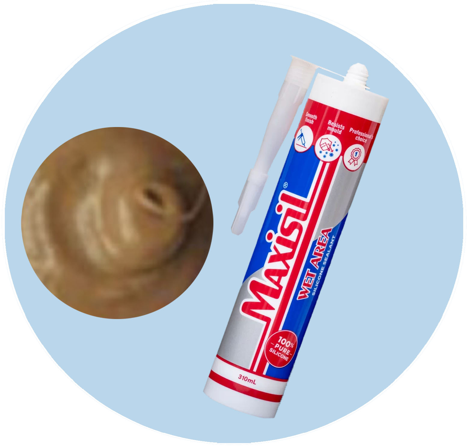Maxisil A Wet Area Silicone Sealant - A60 Mocha - Single Item Variation