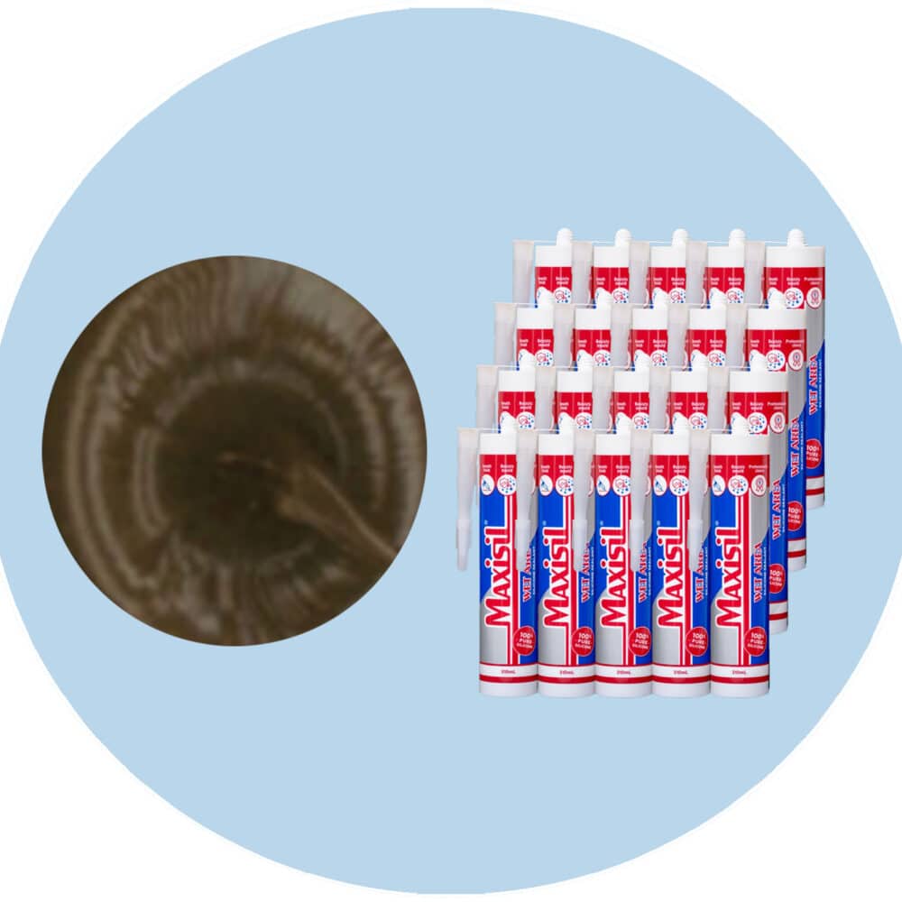 Maxisil A Wet Area Silicone Sealant - A28 Brown - Box of 20 Variation