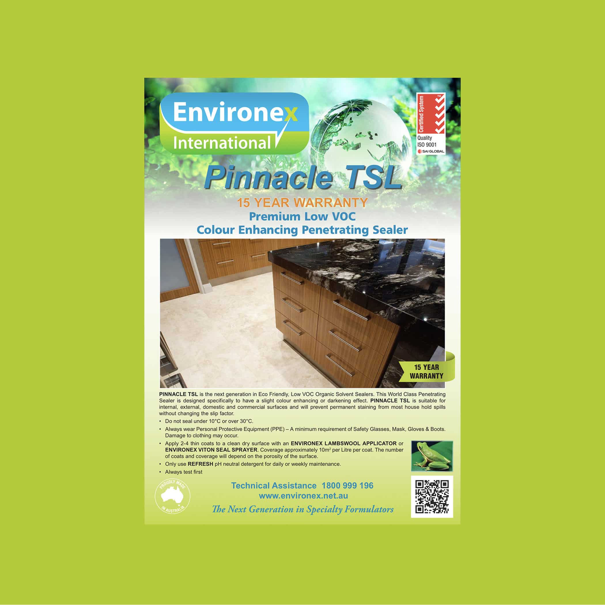 Environex Pinnacle TSL Penetrating Sealer - Product Image