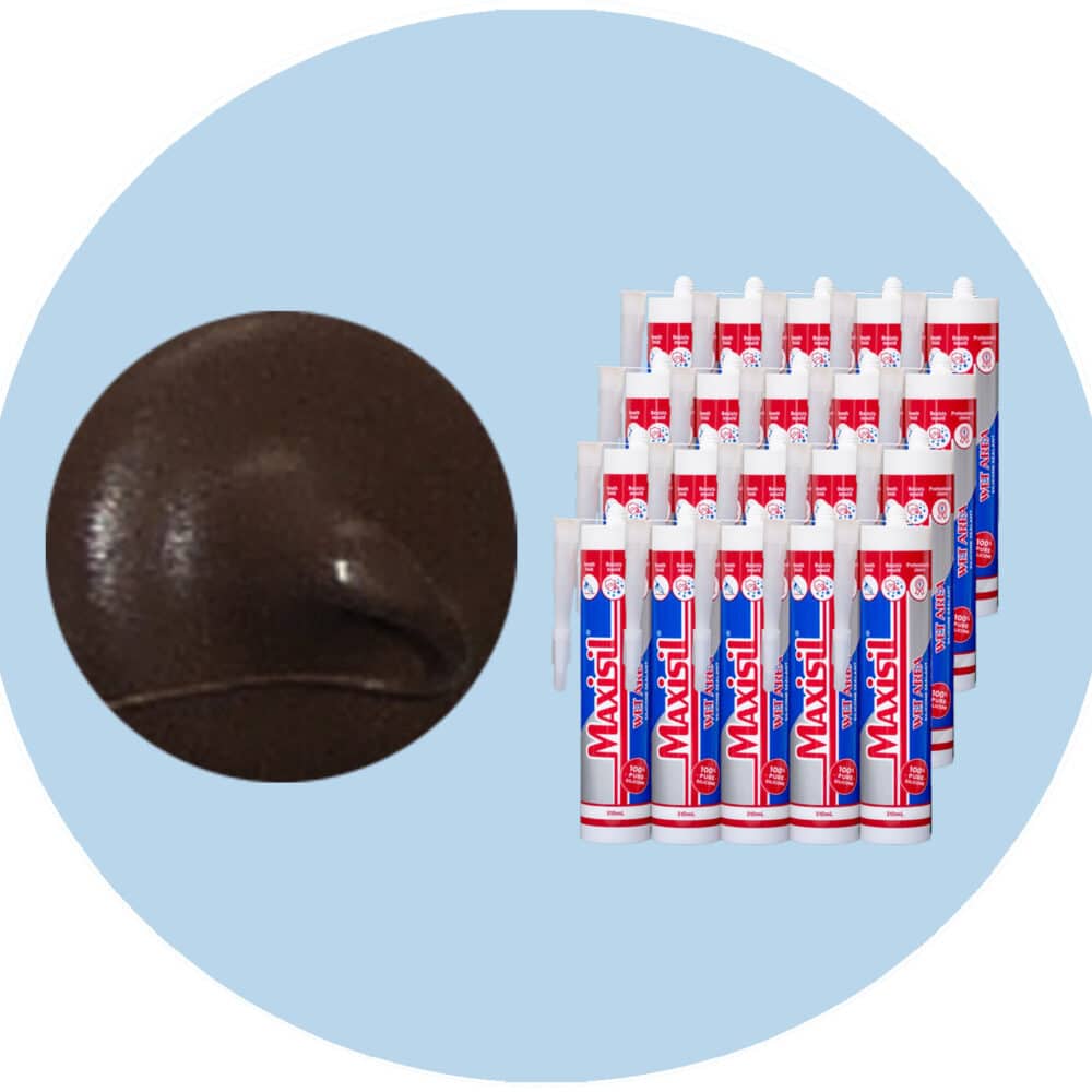 Maxisil A Wet Area Silicone Sealant - A74 Cocoa - Box of 20 Variation