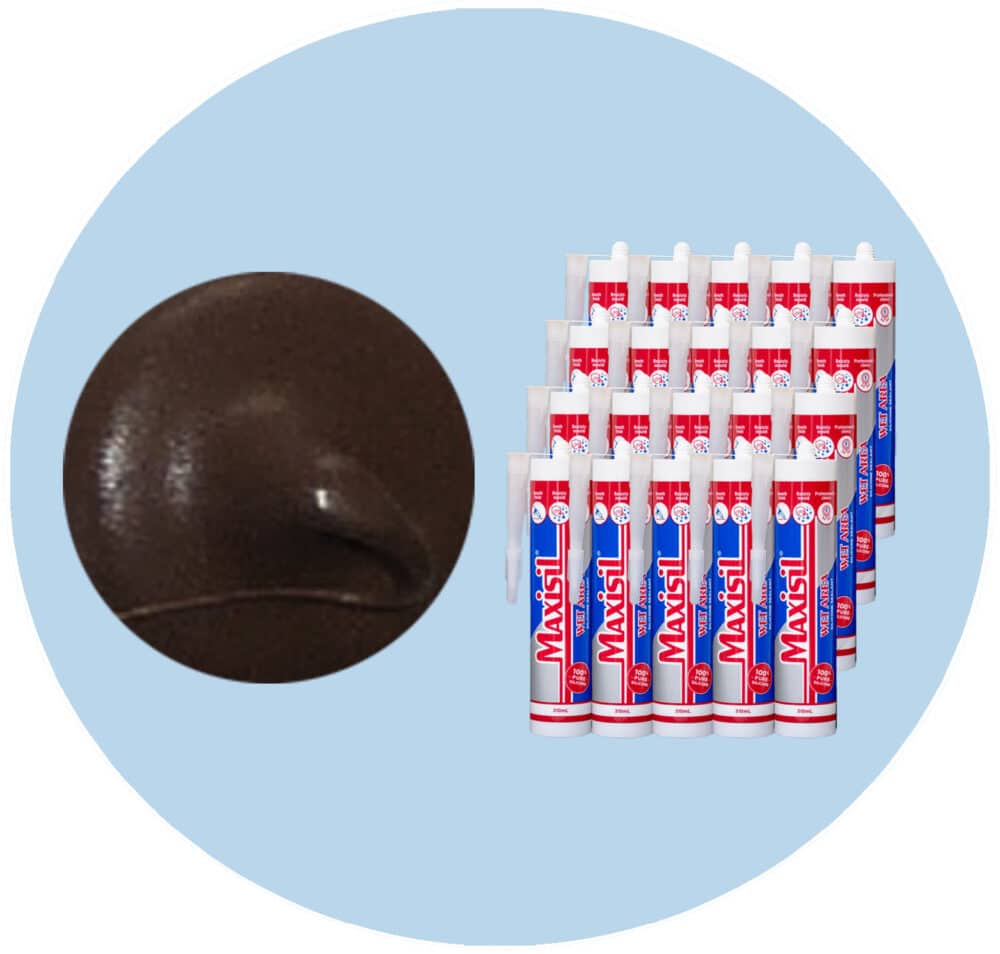 Maxisil A Wet Area Silicone Sealant - A74 Cocoa - Box of 20 Variation