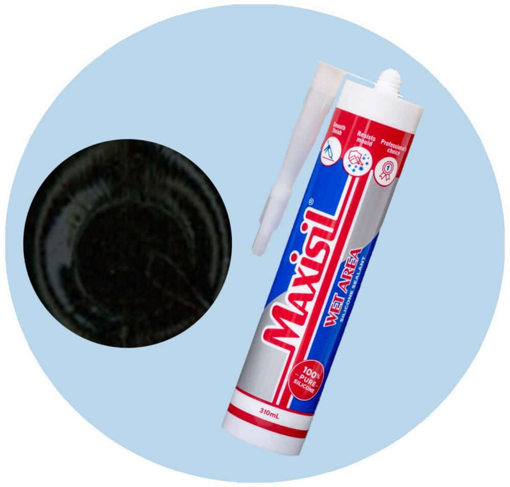 Maxisil A Wet Area Silicone Sealant - A16 Black - Single Item Variation