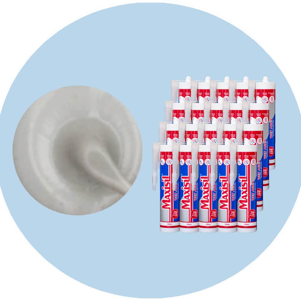 Maxisil A Wet Area Silicone Sealant - A6 Flash Grey - Box of 20 Variation