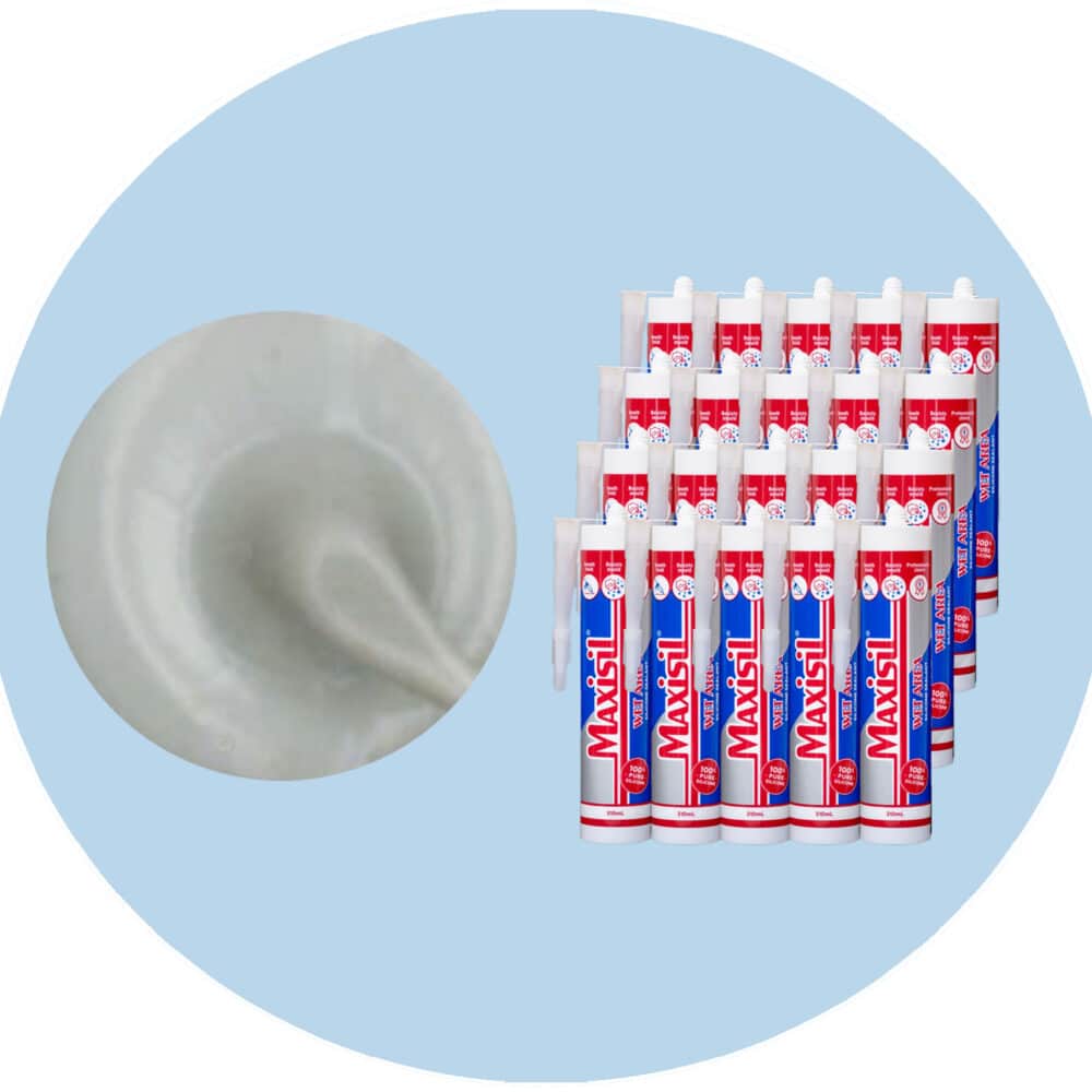 Maxisil A Wet Area Silicone Sealant - A5 Mid Grey - Box of 20 Variation