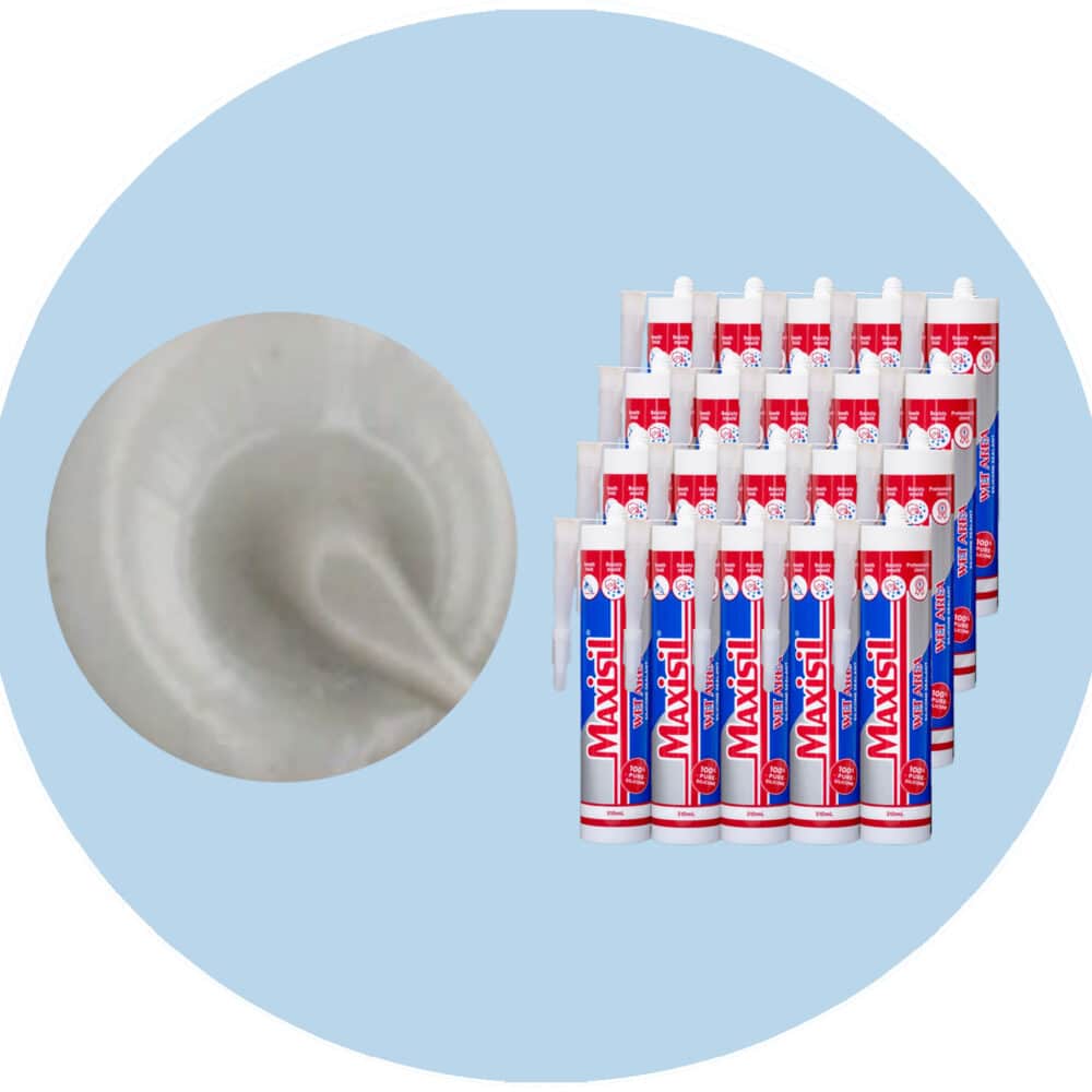 Maxisil A Wet Area Silicone Sealant - A9 Platinum - Box of 20 Variation