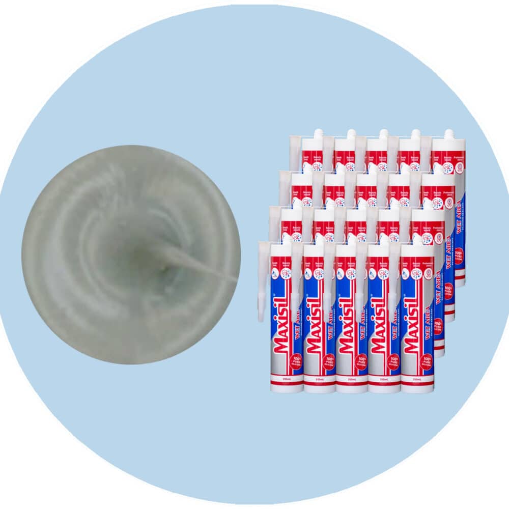 Maxisil A Wet Area Silicone Sealant - A10 Grey - Box of 20 Variation