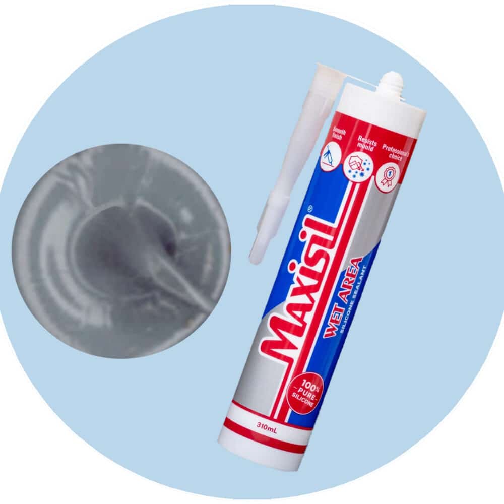 Maxisil A Wet Area Silicone Sealant - A8 Pewter Grey - Single Item Variation