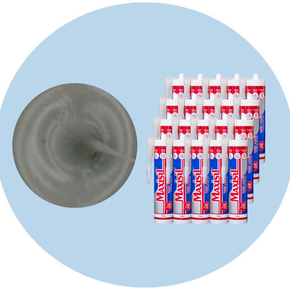 Maxisil A Wet Area Silicone Sealant - A8 Blue Grey - Box of 20 Variation