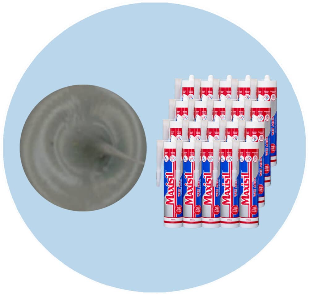 Maxisil A Wet Area Silicone Sealant - A8 Blue Grey - Box of 20 Variation
