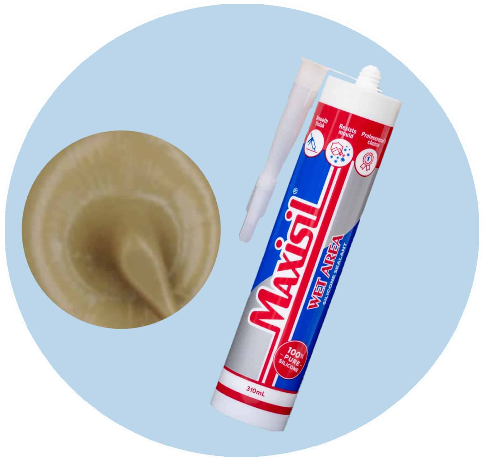 Maxisil A Wet Area Silicone Sealant - A24 Beige - Single Item Variation