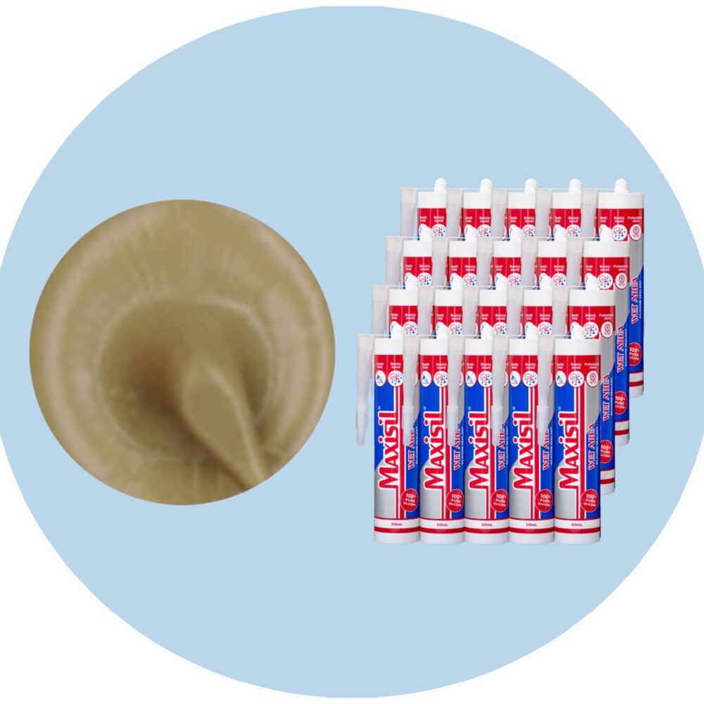 Maxisil A Wet Area Silicone Sealant - A24 Beige - Box of 20 Variation