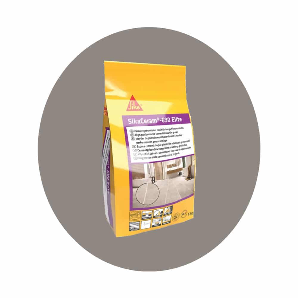 SikaCeram-690 Elite Grout - 5kg Ash #21 Variation Image