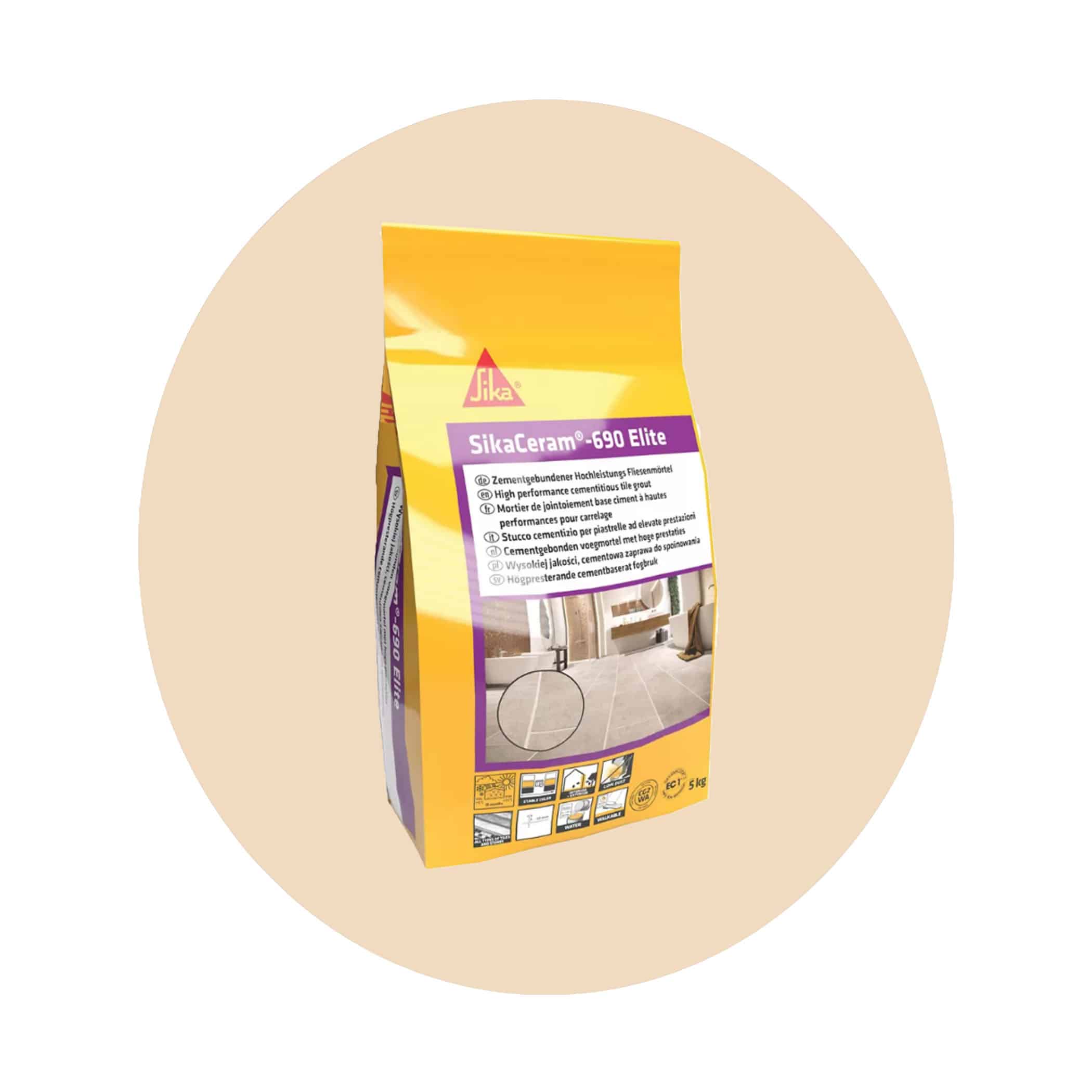 SikaCeram-690 Elite Grout - 5kg Bahama Beige #46 Variation Image