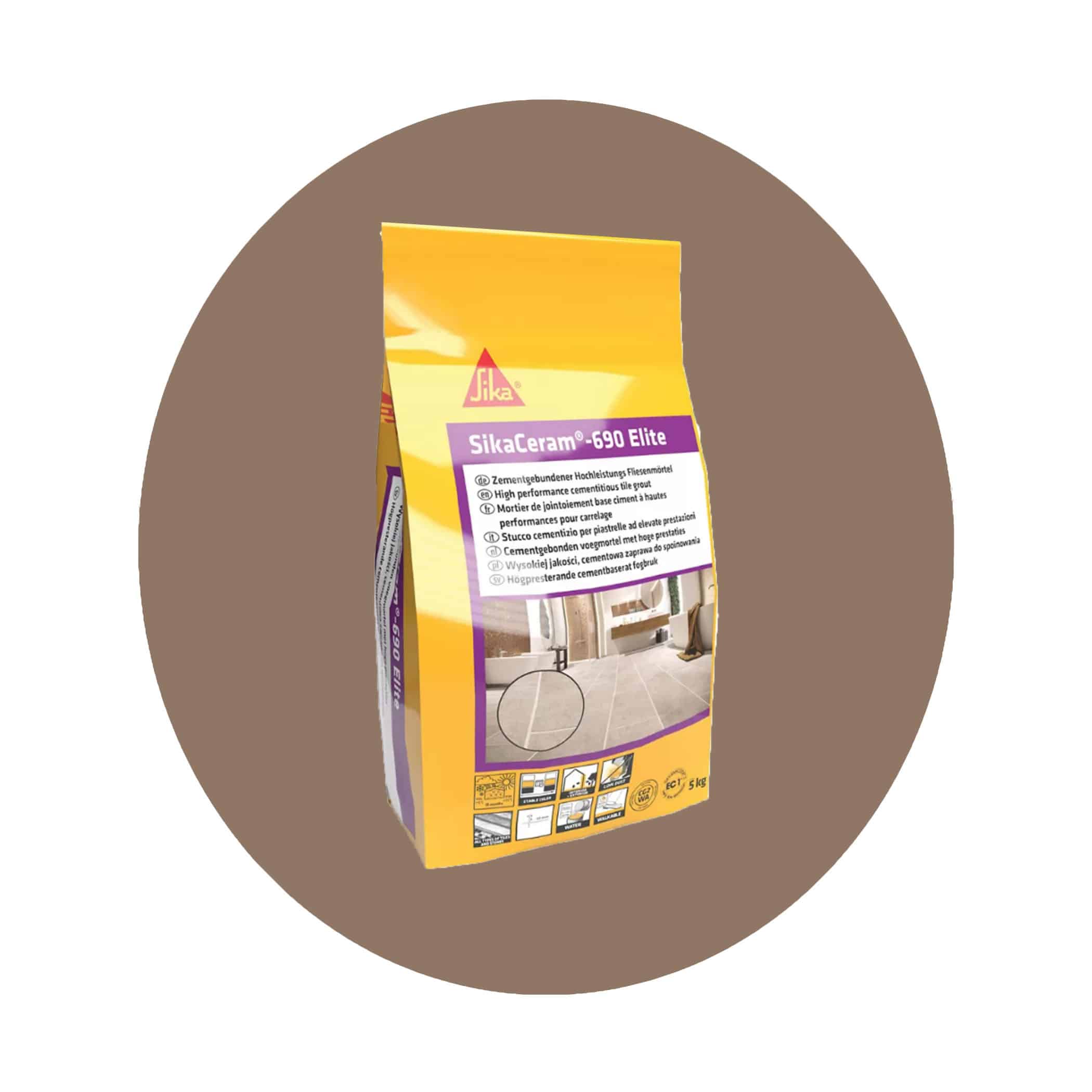 SikaCeram-690 Elite Grout - 5kg Havana #58 Variation Image