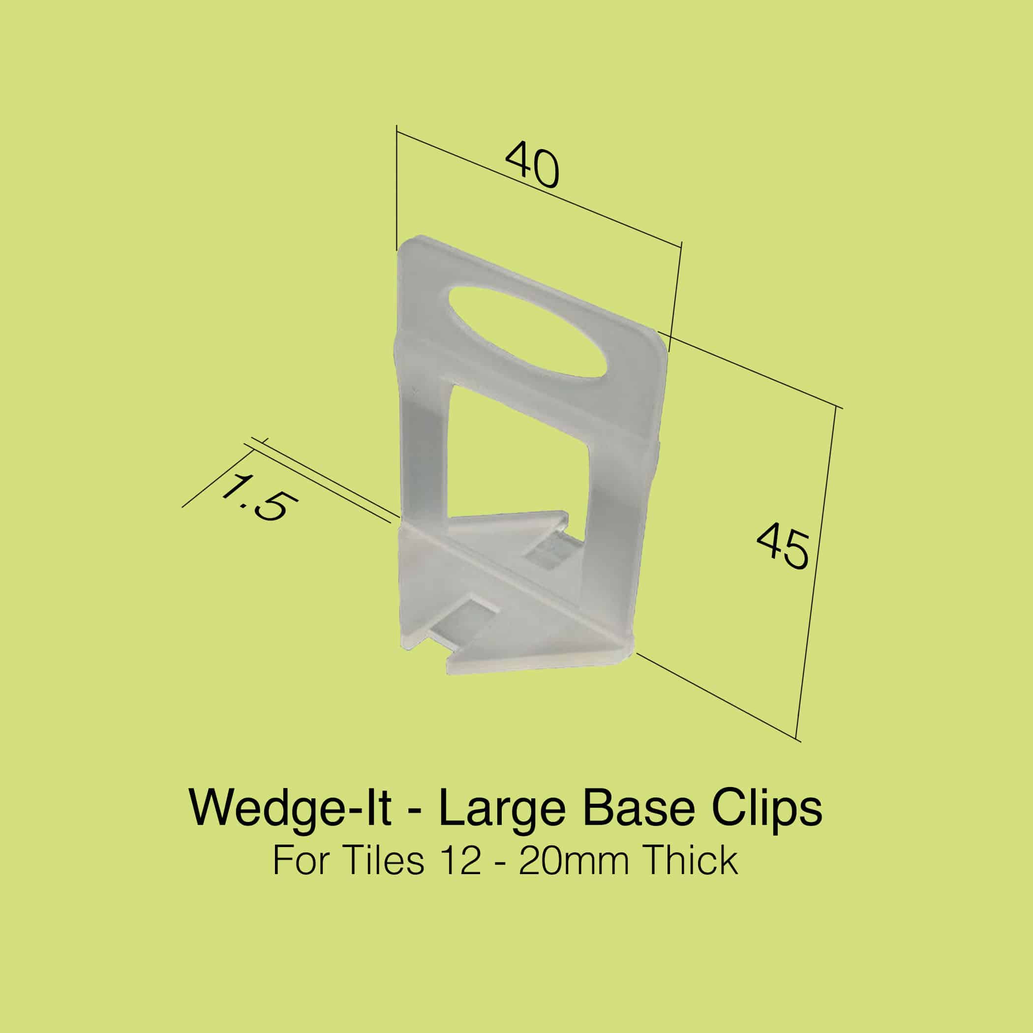 Wedge It Tile Levelling System Large Clips - Gallery Image