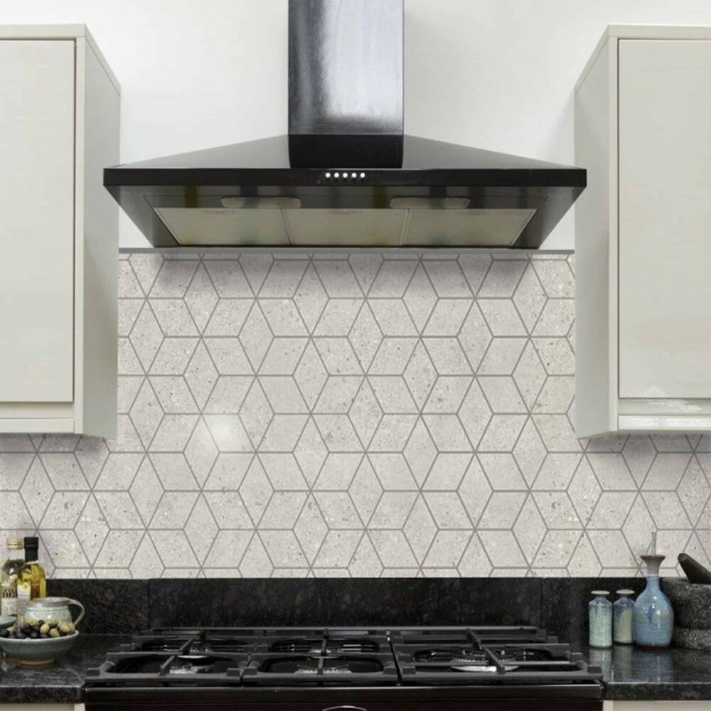 Bologna White Porcelain Mosaic Tile - Product Image