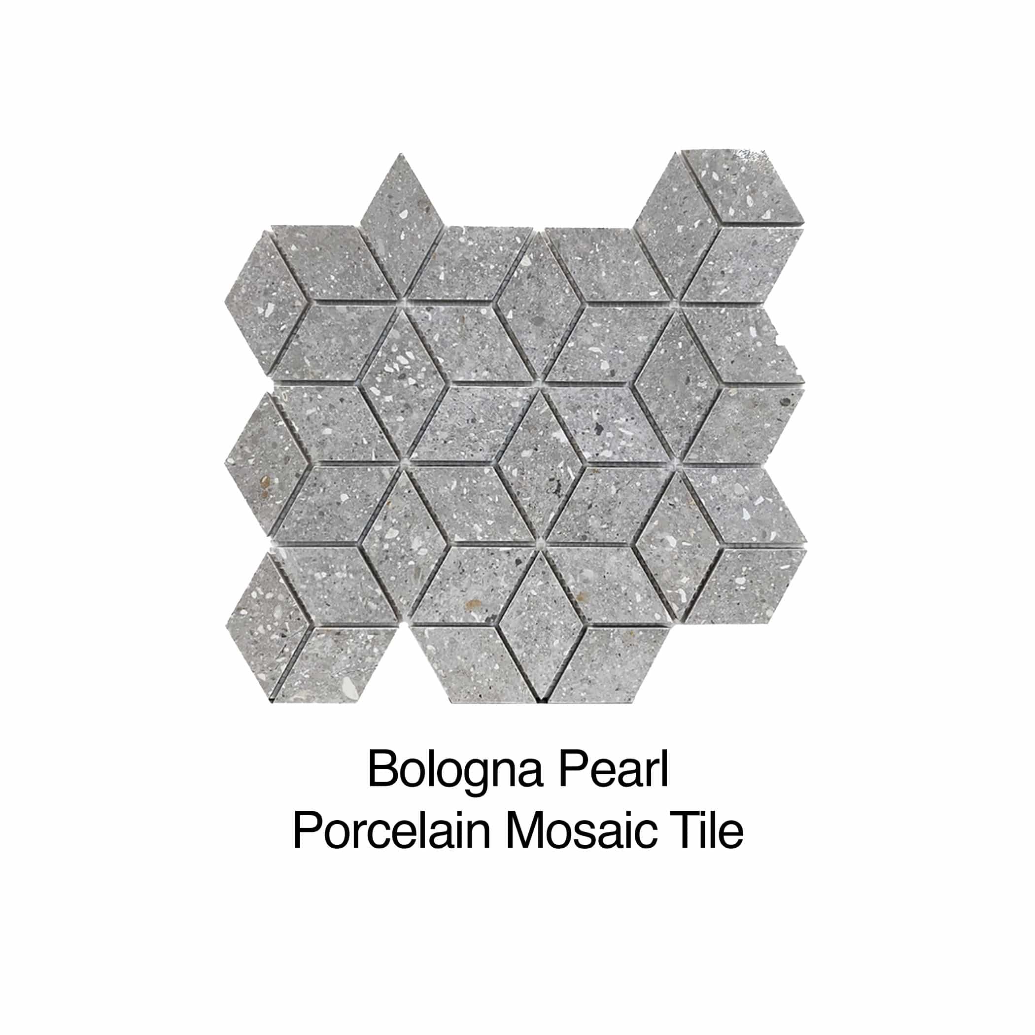 Bologna Pearl Porcelain Mosaic Tile - Gallery Image