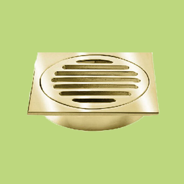Floor Drain Square Gold 110x110x100mm Waste - Product Image