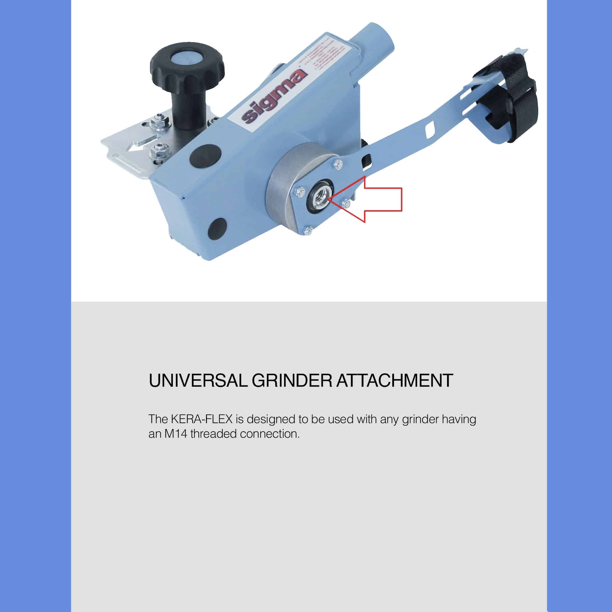 Sigma KERA-FLEX Angle Grinder Attachment - Gallery Image