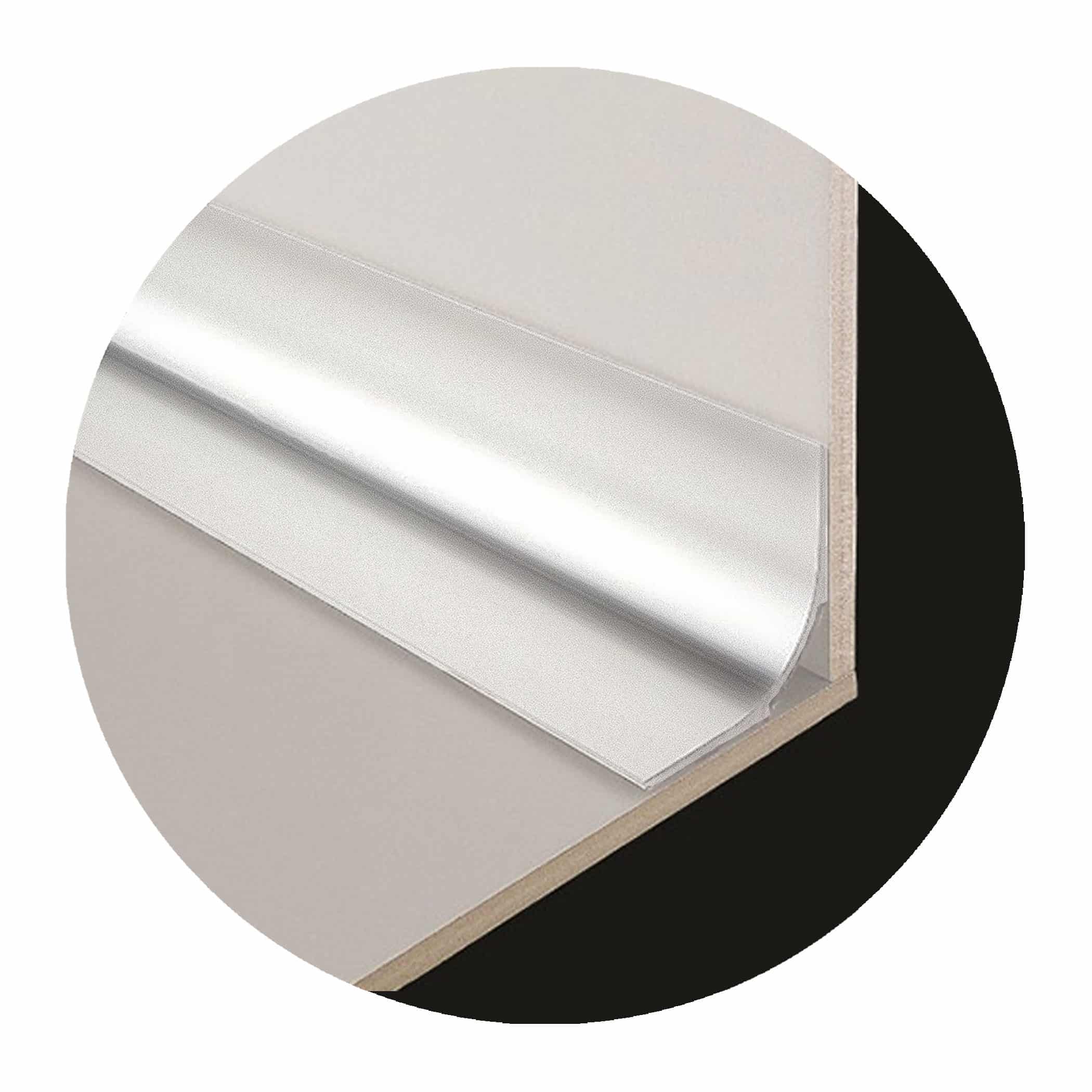 Retro Fit Finishing Cove Trim - Matt Silver Variation Image