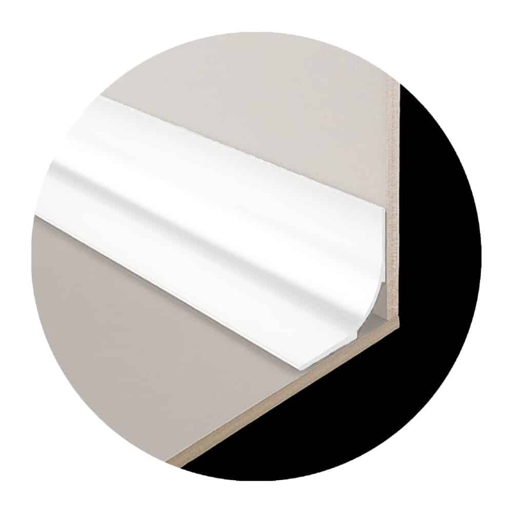Retro Fit Finishing Cove Trim - White Finish Variation Image