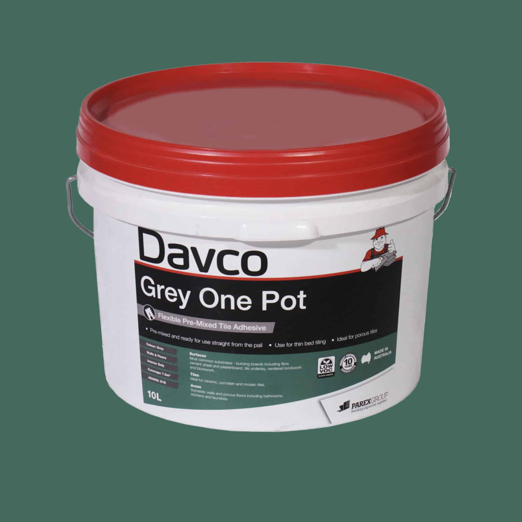 Davco Grey One Pot - Pre-mixed Tile Adhesive - 10L Variation Image