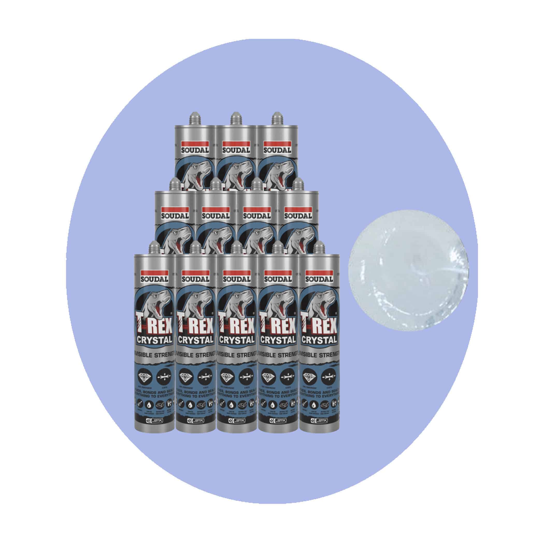 Soudal T Rex Power Crystal Adhesive - 12 Pack Variation Image